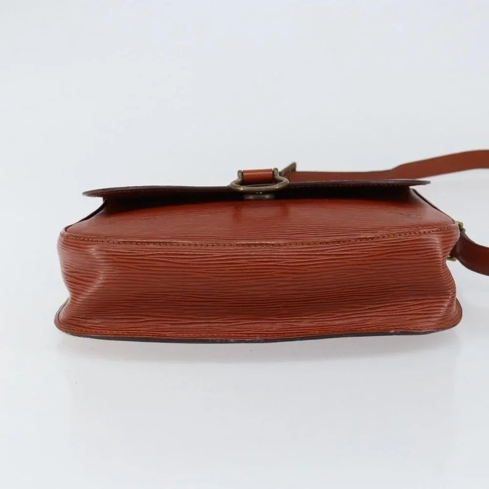 Authentic LOUIS VUITTON Epi Saint Cloud GM Shoulder Bag Brown M52193 LV - Picture 16 of 16